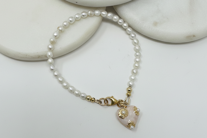Valentine  Pearl Bracelet