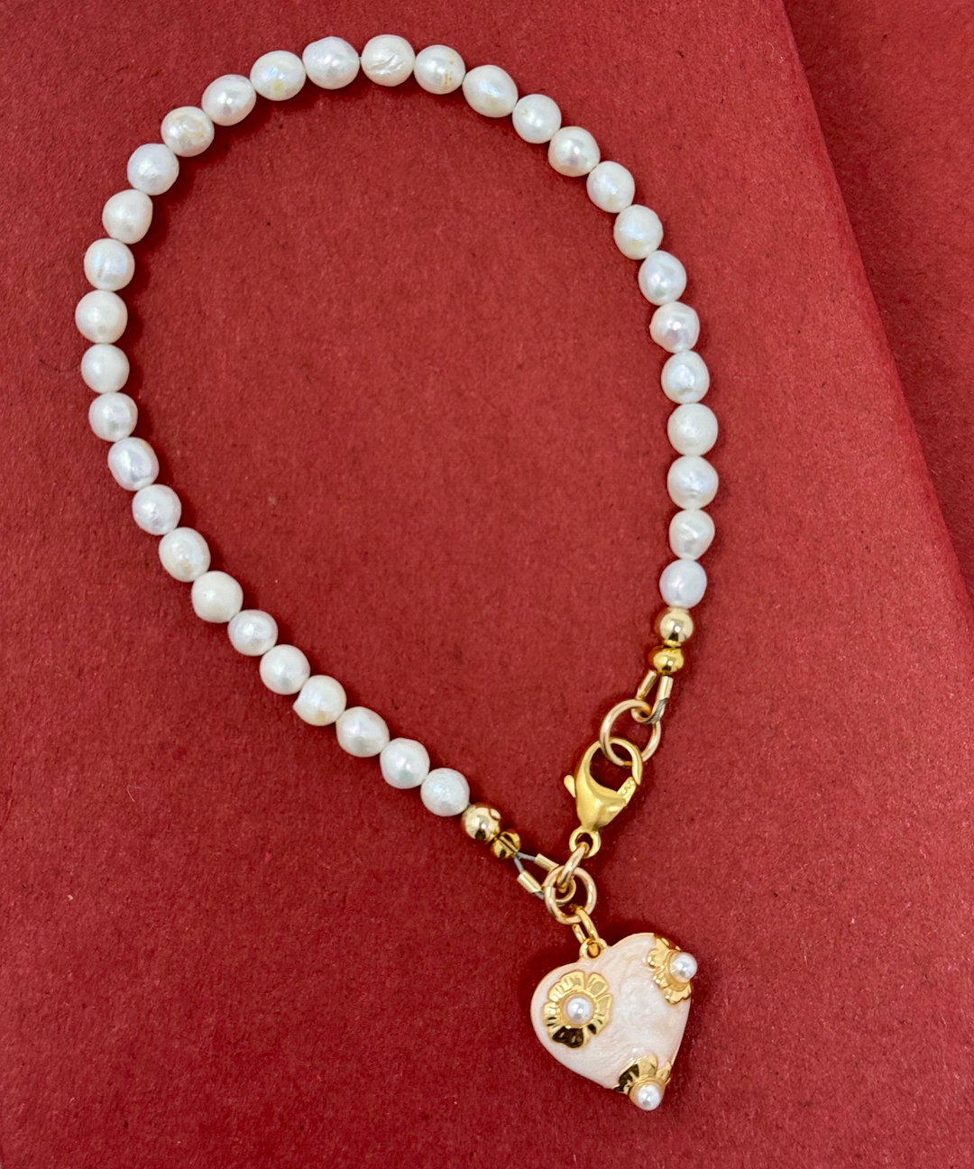 Valentine  Pearl Bracelet