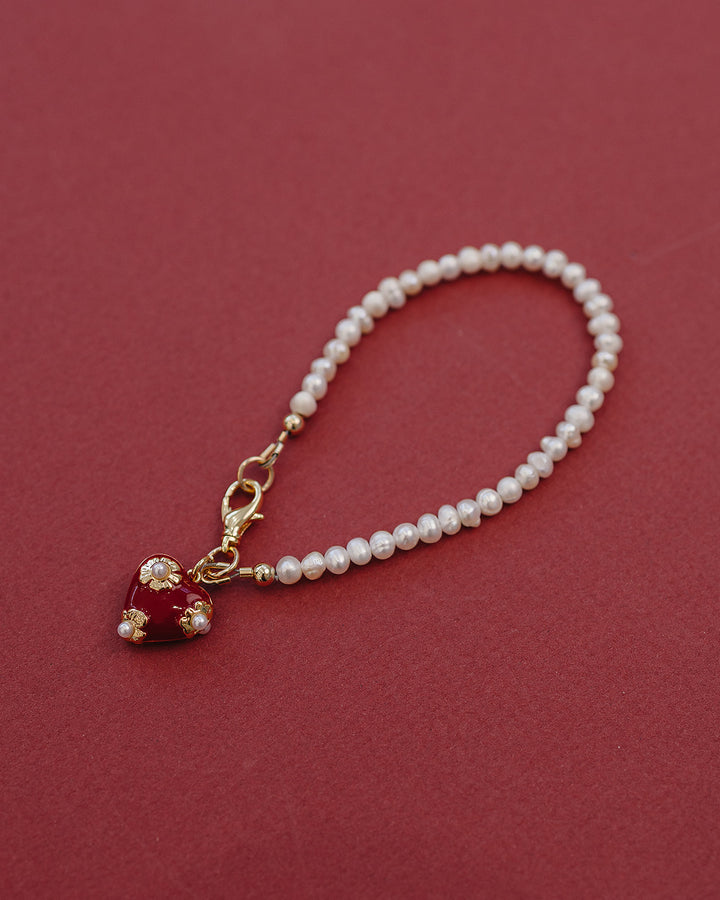 Valentine  Pearl Bracelet