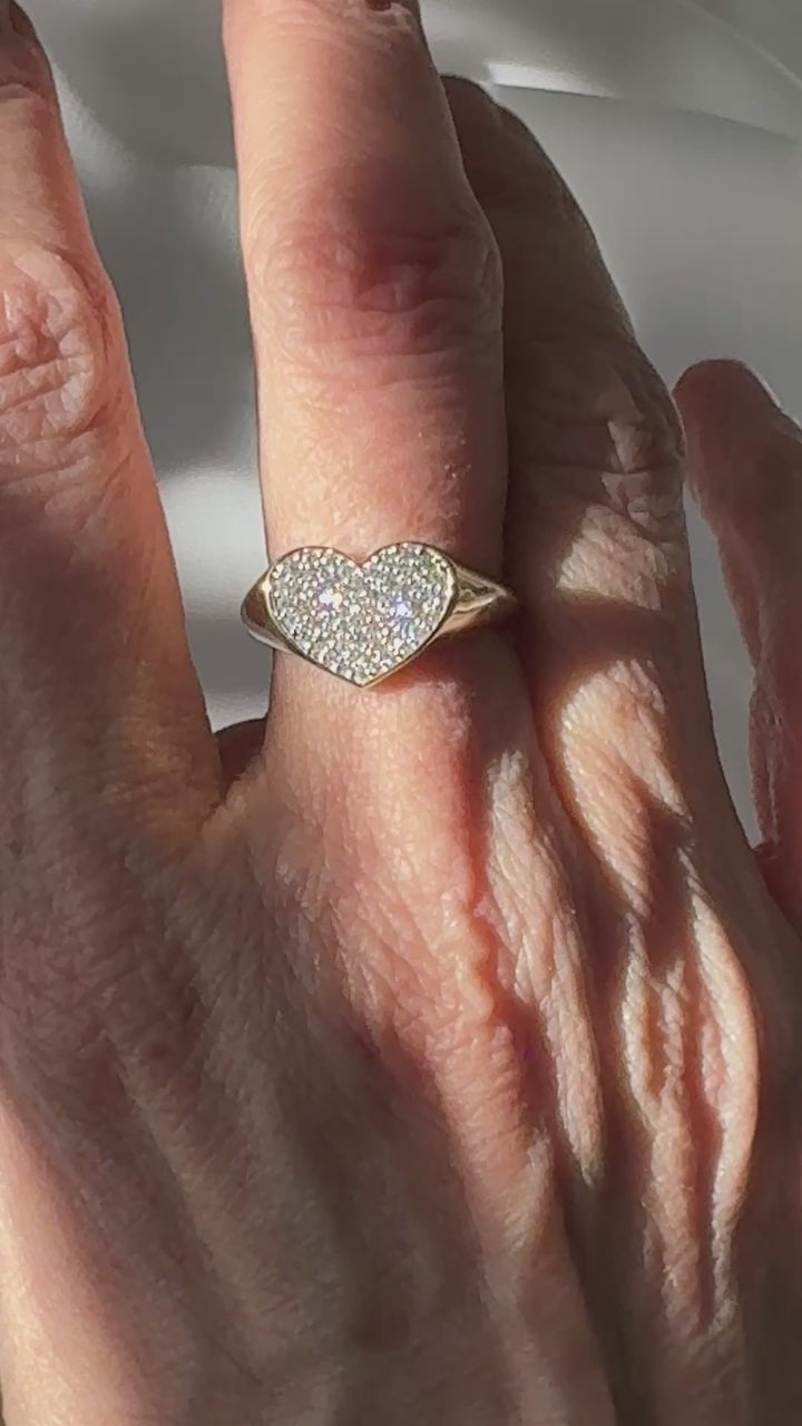 Heart Strings Diamond Ring