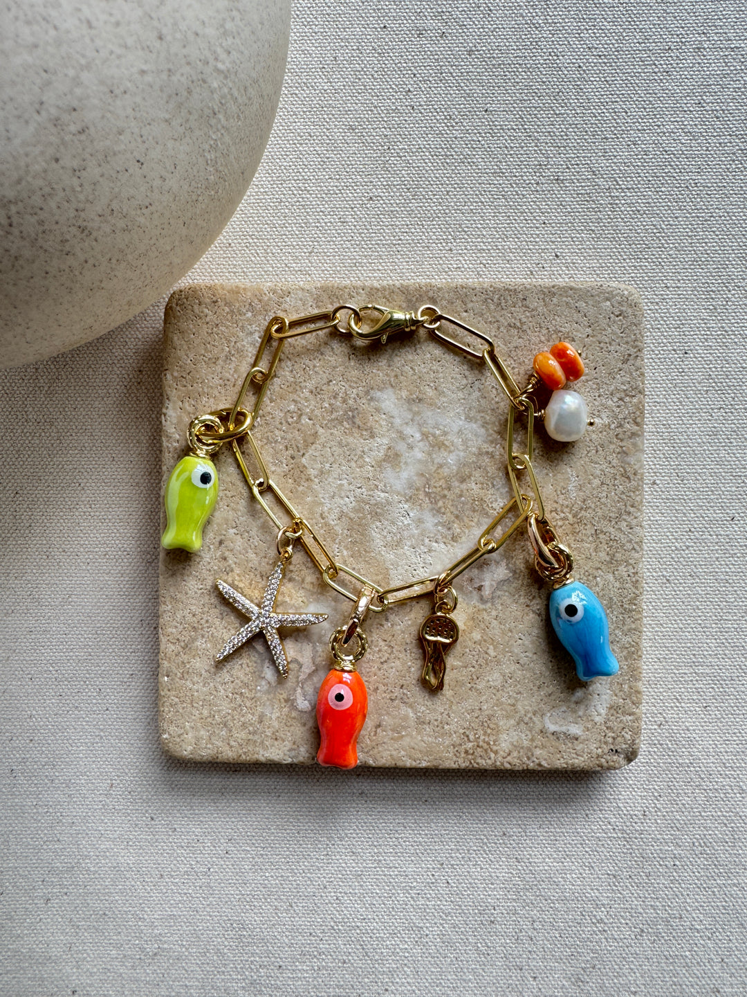 Gone Fishing Charm Bracelet