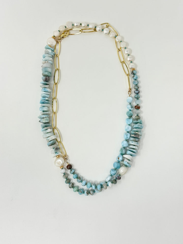 Wanderlust Larimar Necklace