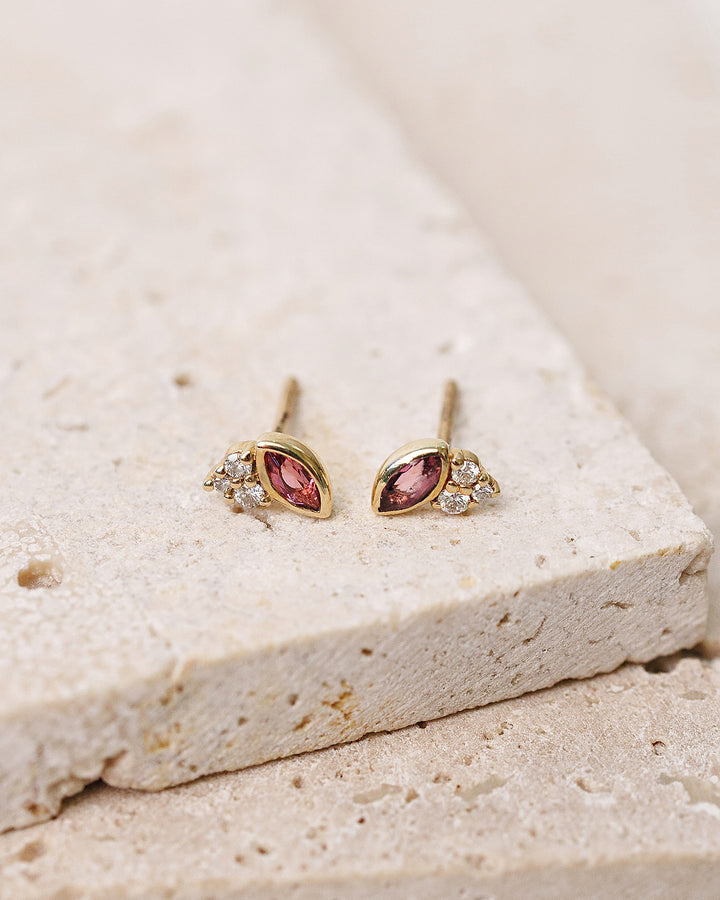 Embrace Tourmaline and Diamond Earrings