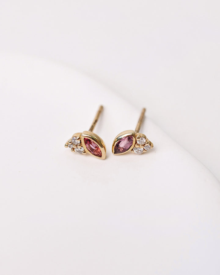 Embrace Tourmaline and Diamond Earrings