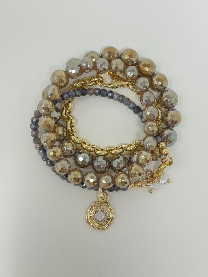 Shimmer Stack Bracelets