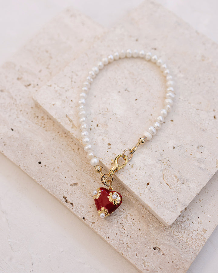 Valentine  Pearl Bracelet