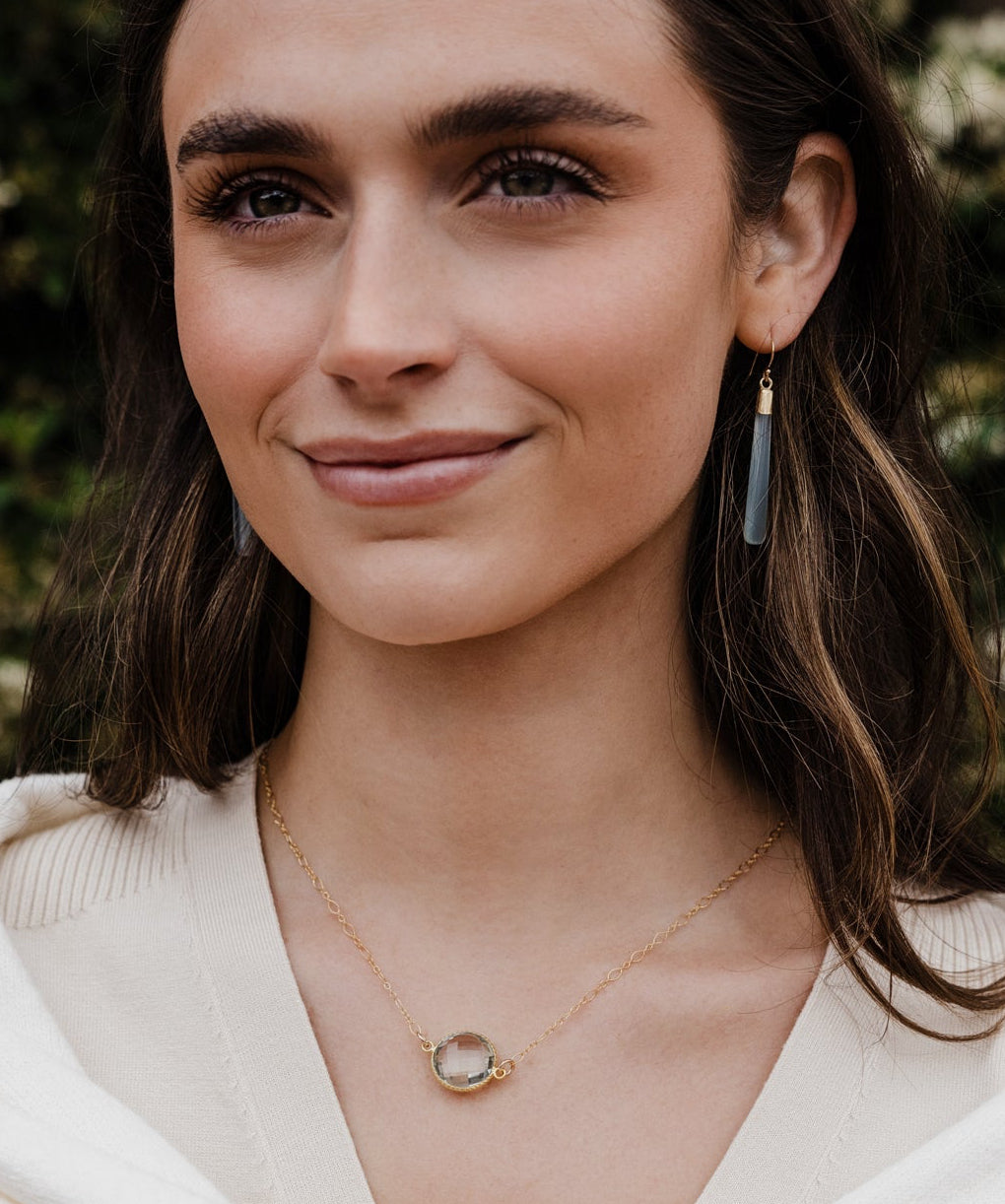 Centered Green Prasiolite