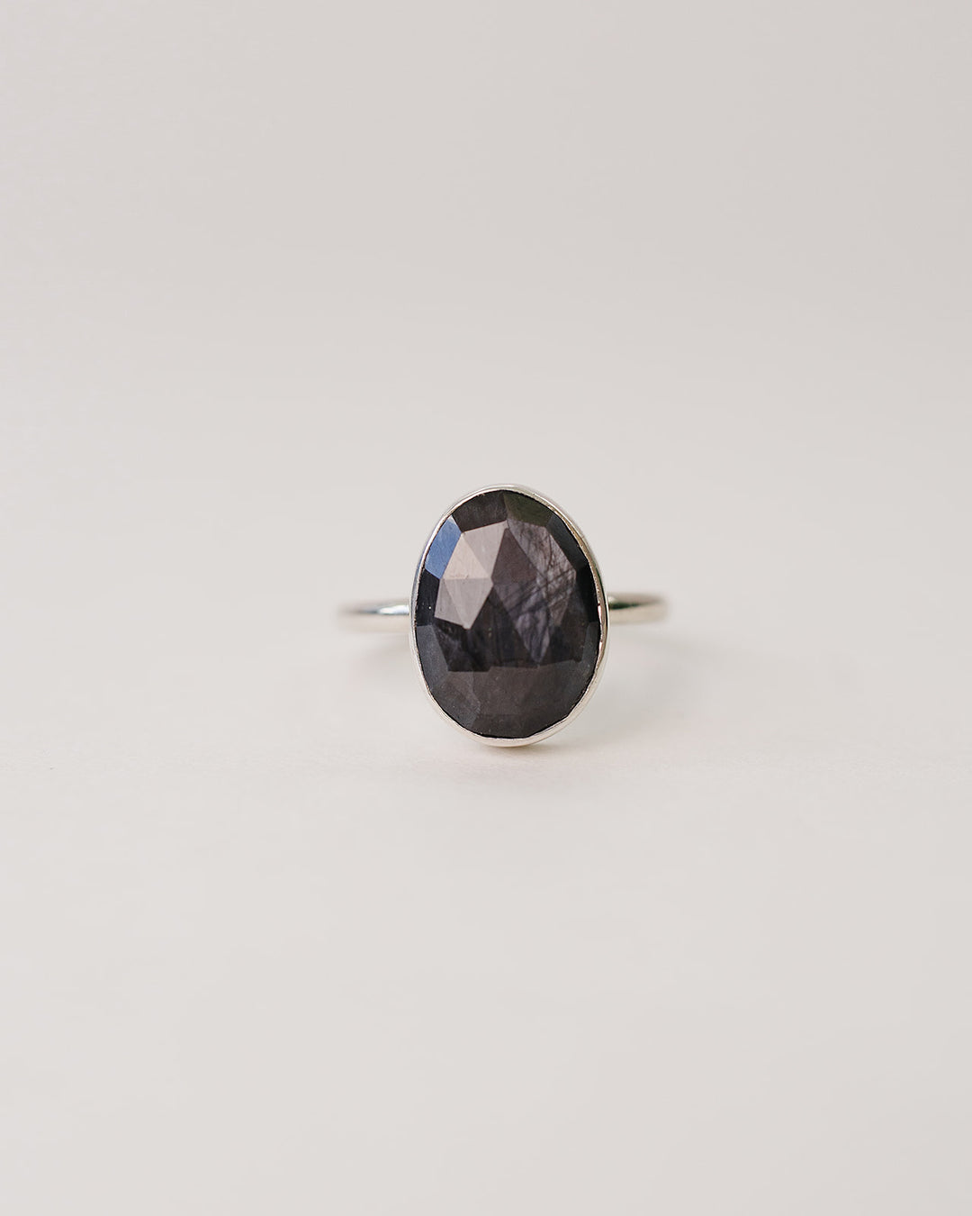 Grey Sapphire Rosecut Ring