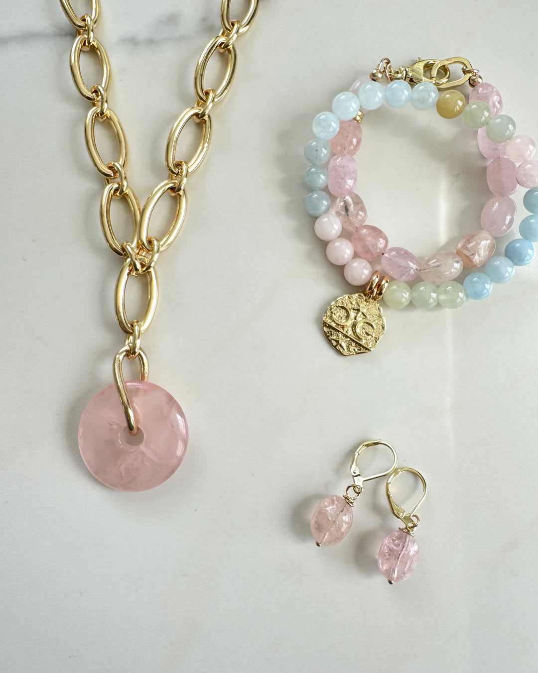 The Jan Morganite Earrings