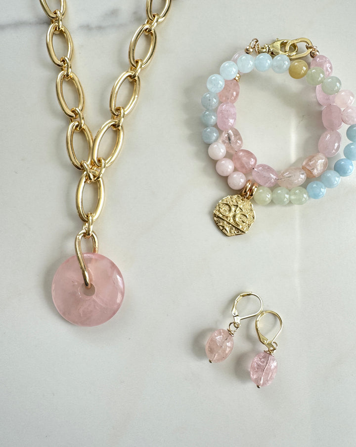 The Jan Morganite Earrings