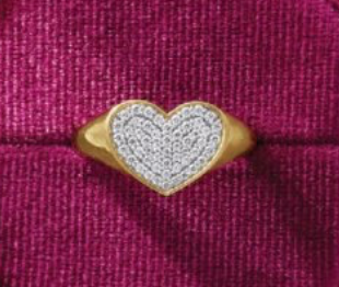 Heart Strings Diamond Ring