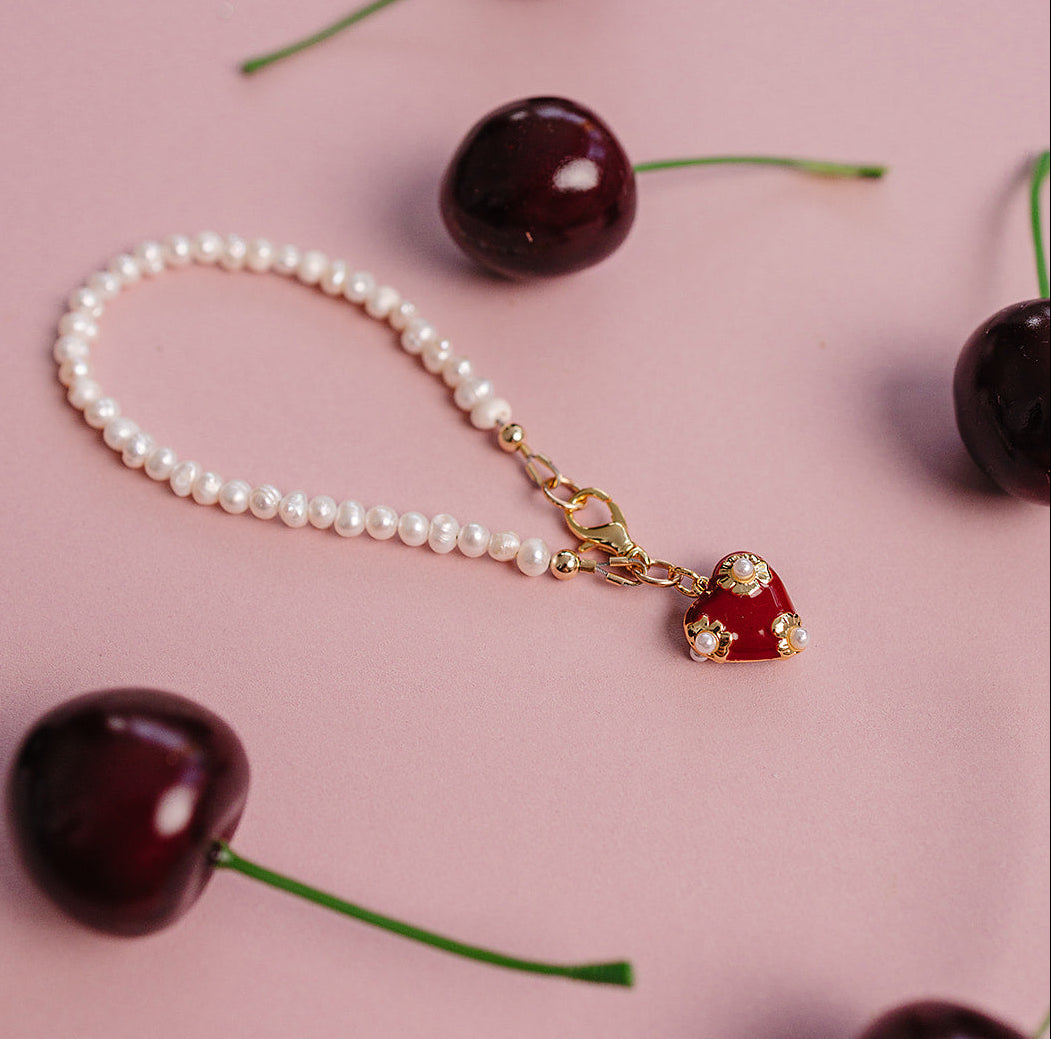 Valentine  Pearl Bracelet