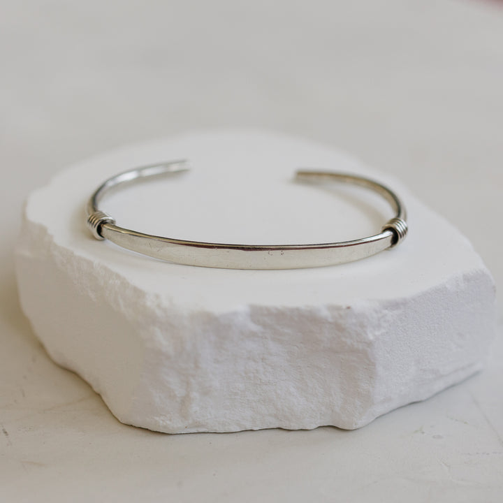 Silver Coil Bracelet