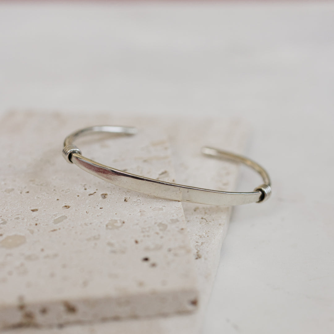 Silver Coil Bracelet