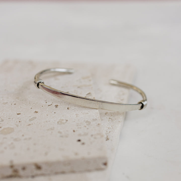 Silver Coil Bracelet