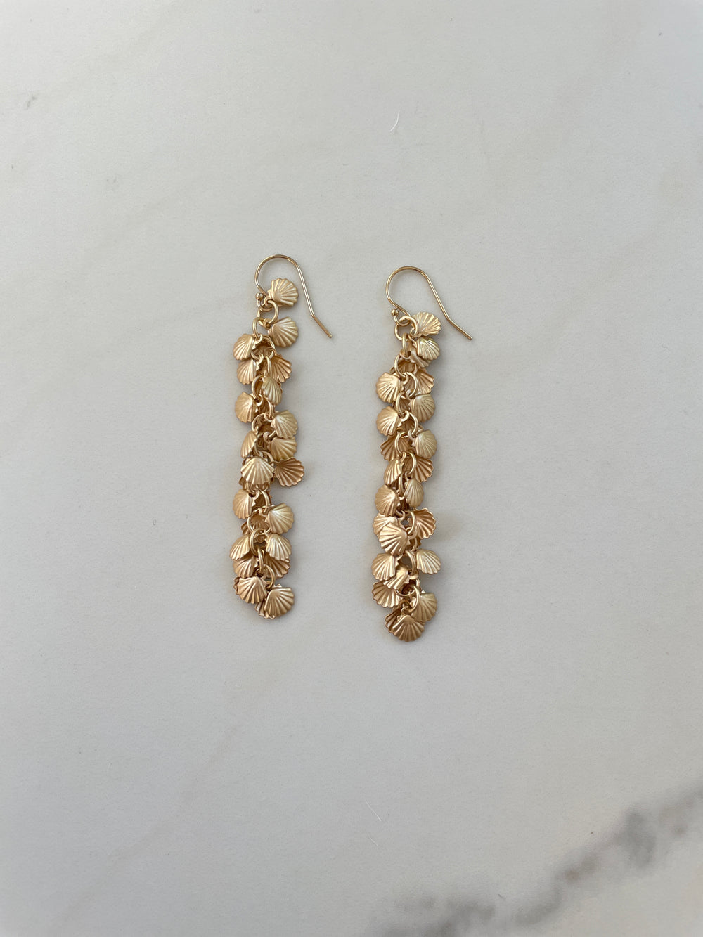 Seashell Earrings Dangle Marieckou Jewelry