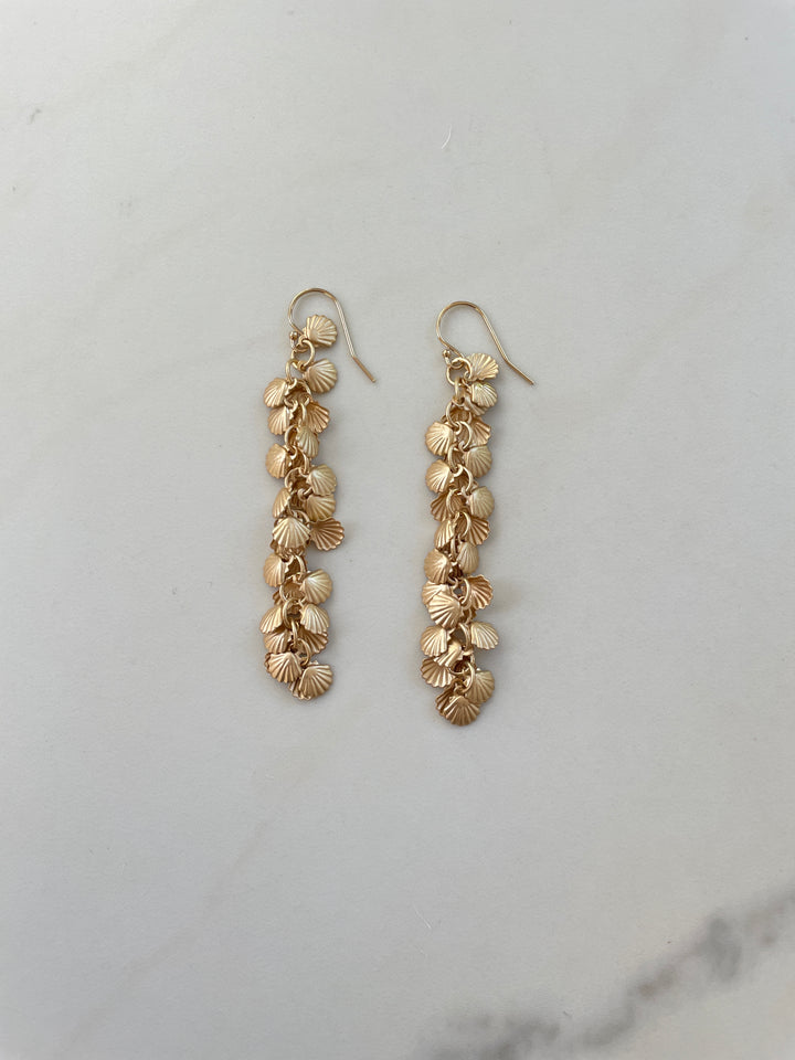 Seashell Earrings Dangle Marieckou Jewelry